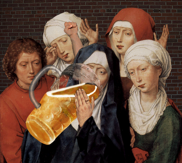 Nonnen trinken Bier Nonnen trinken Bier