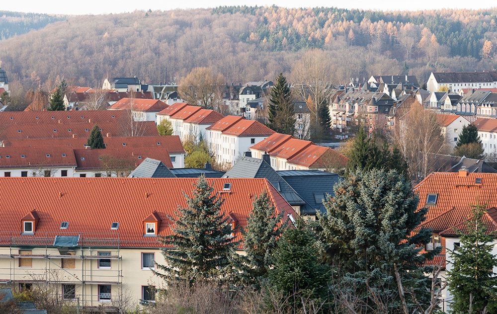 Arbeitersiedlung im Westen der Stadt