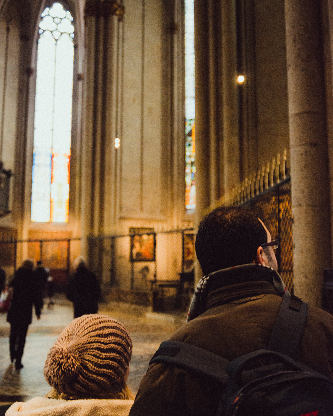 Aziz und Lama im Kölner Dom (Christian Protte)