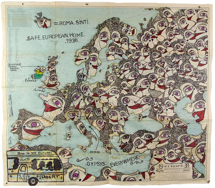 Back To The Future! Safe European Home 1938 (Daiman Le Bas  / Courtesy Galerie Kai Dikhas / Foto: Diego Castallano Cano)