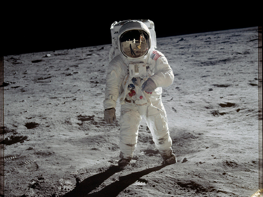 Astronaut Buzz Aldrin auf dem Mond (Foto: NASA / gemeinfrei)