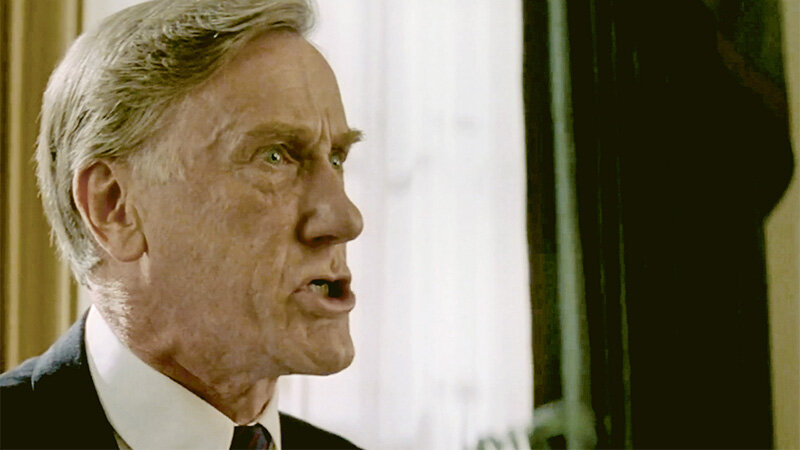 Donald Moffat als PRESIDENT BENNETT, “Clear and Present Danger” 1994 Donald Moffat als PRESIDENT BENNETT, “Clear and Present Danger” 1994 (Paramount Pictures)