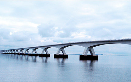 Zeeland-Brücke, längste Brücke der Niederlande (mellow-d)