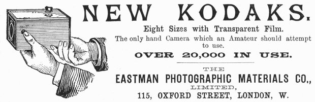 Erfolgreiche Pioniere: Eastman-Kodak präsentieren 1890 in einer Werbung ihre neue Kameratechnologie Erfolgreiche Pioniere: Eastman-Kodak präsentieren 1890 in einer Werbung ihre neue Kameratechnologie (Foto: United Archives/TopFoto/dpa)