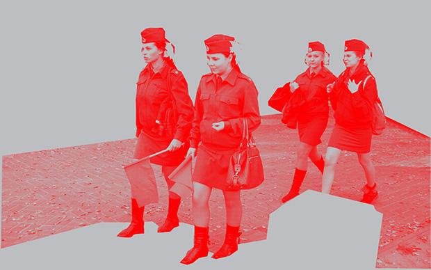 Zum Gedenken an den „Großen Vaterländischen Krieg“ kommen viele Schulklassen ins ehemalige Stalingrad