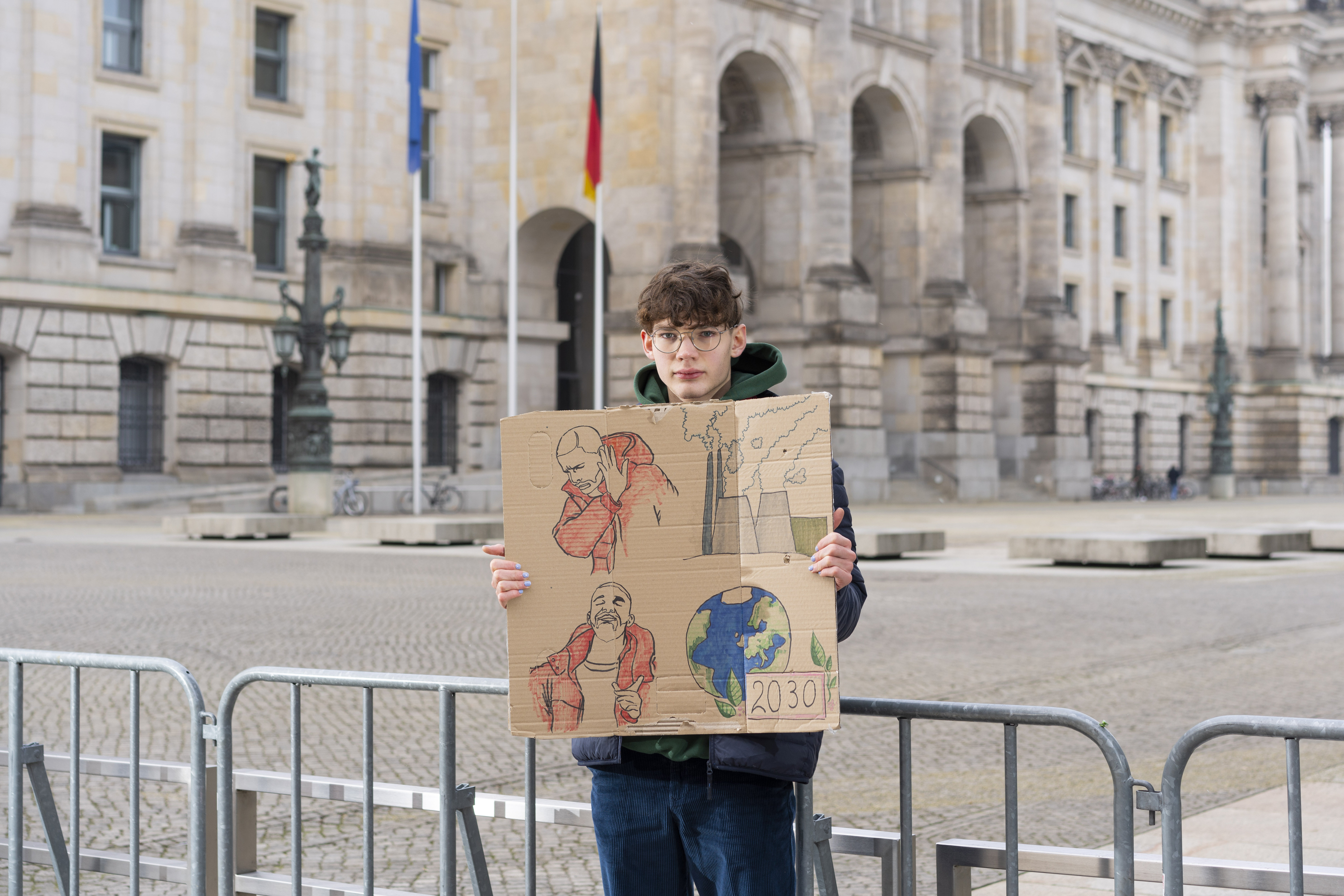 Gian Leo Wiget, 16, Berlin (Plakat: Evelin Graffunder)