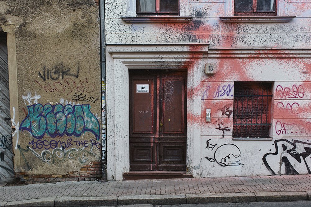 Haus der Identitaeren Bewegung in der Adam-Kuckhoff-Strasse, Halle