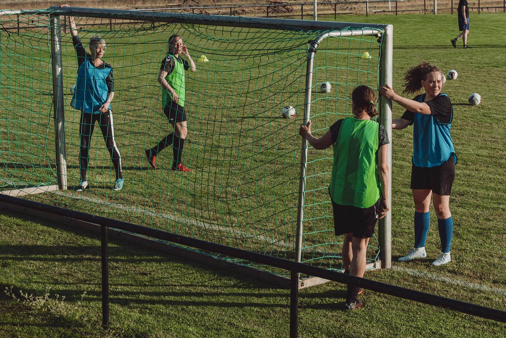 Martina Keller und Paula Hatzel beim Training