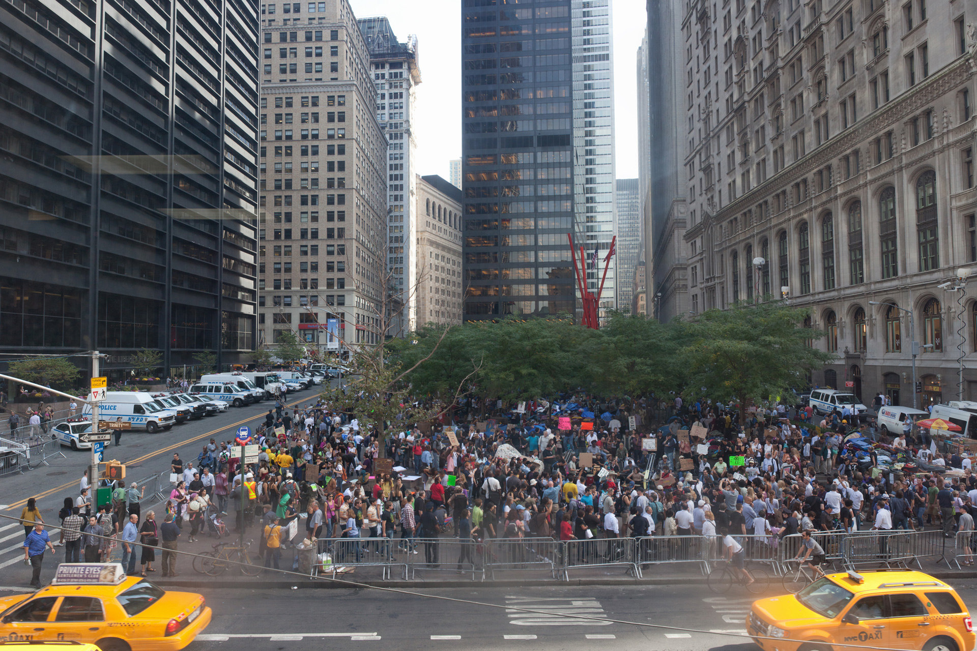 Occupy Ursprungslager im New Yorker Zuccottipark  (Foto: Jan-​Christoph Hartung)