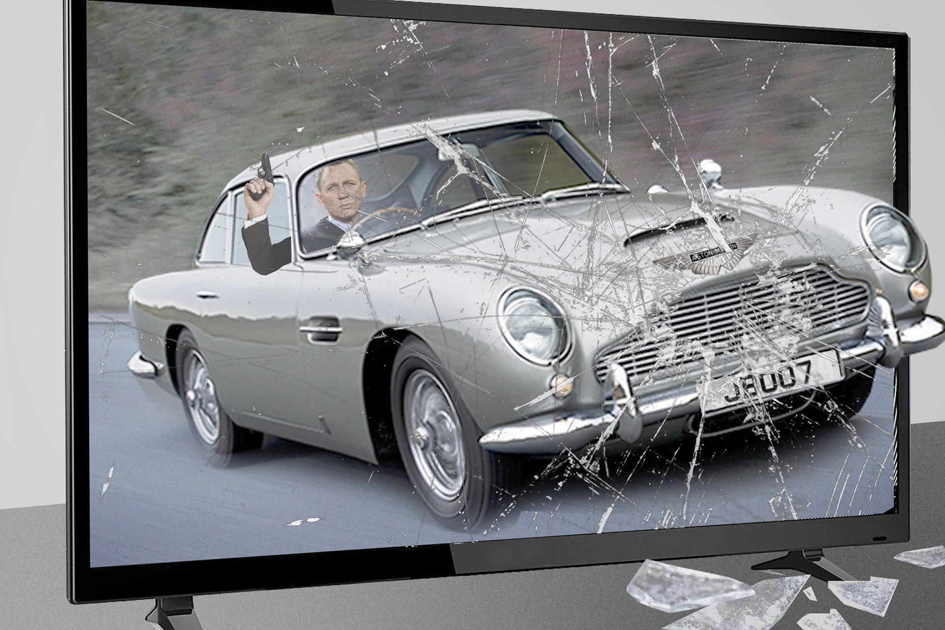 Produktplatzierung im Film James Bond (Collage: Renke Brandt)