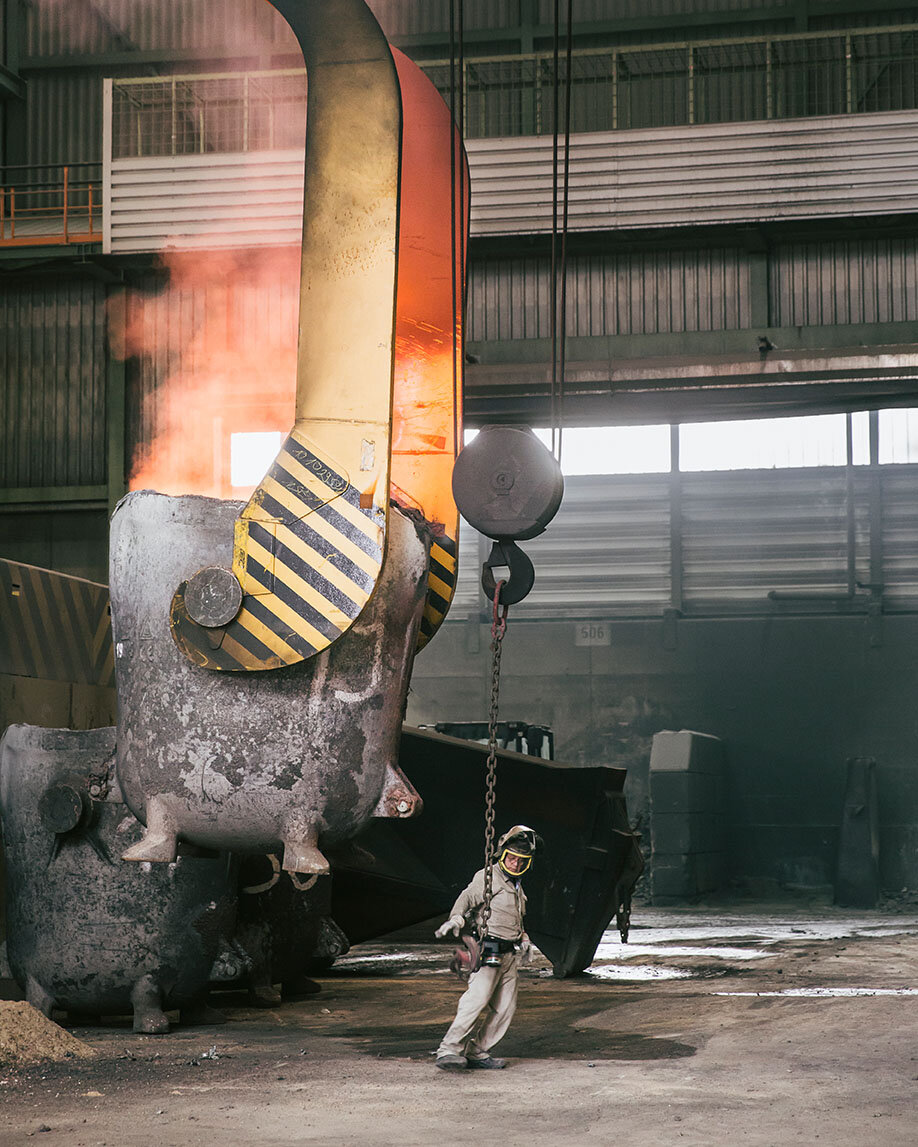 Schmelzofen für das Recycling von Kupfer (Foto: Jonas Wresch)