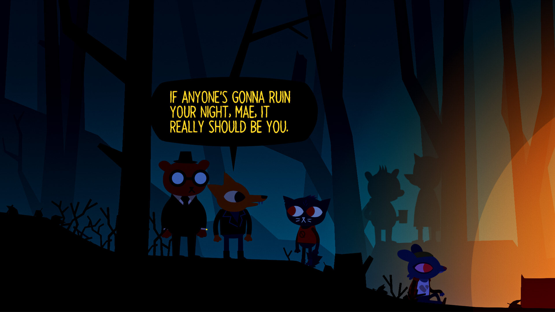 Night in the woods