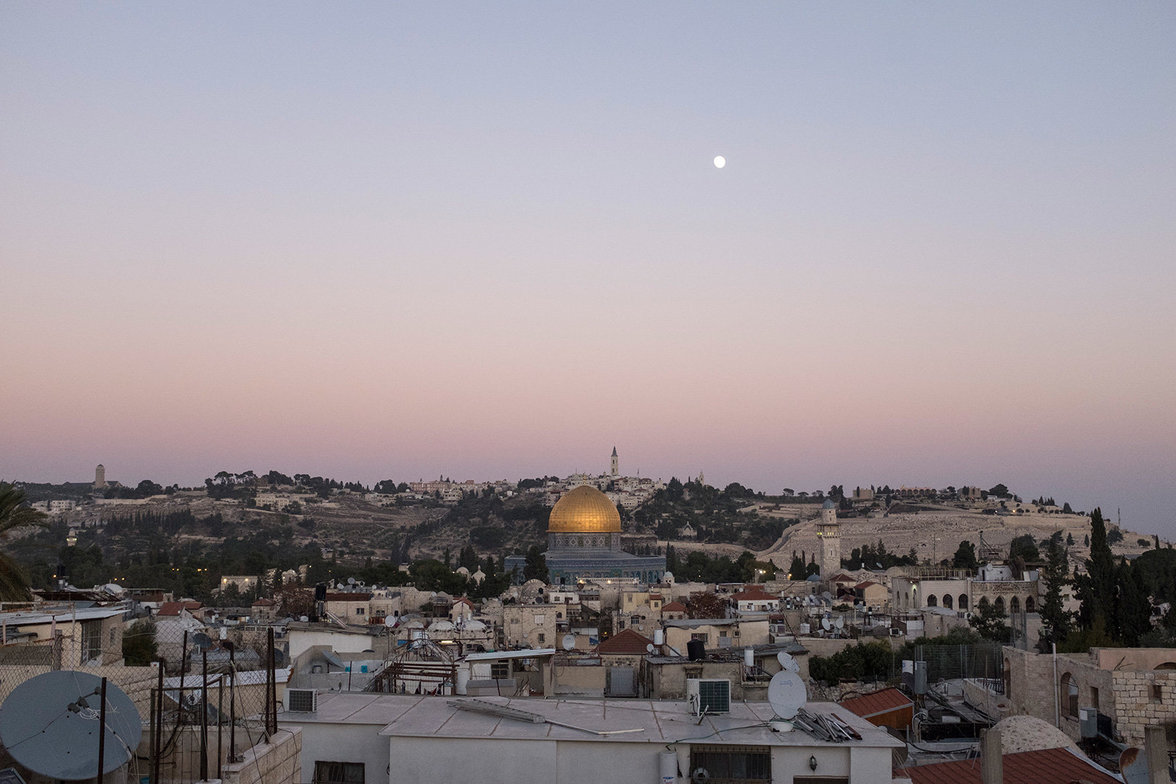Der Blick auf den östlichen Teil der Jerusalemer Altstadt.