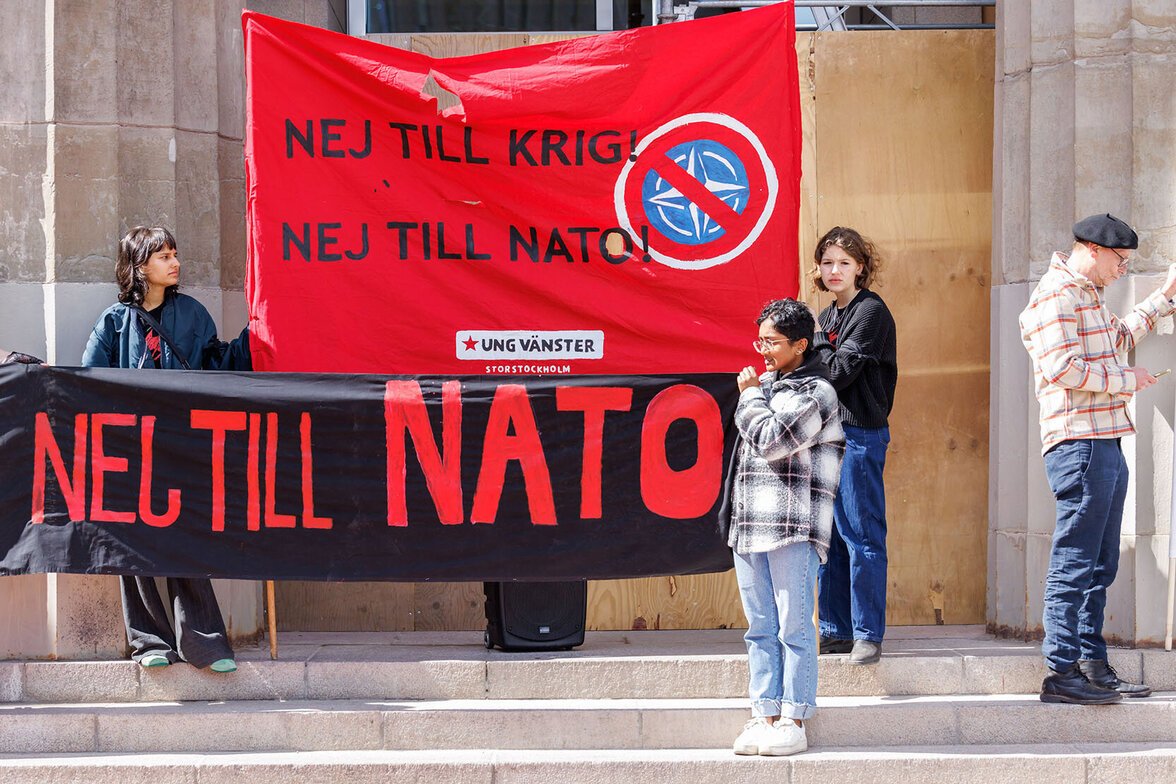 Schweden, Nato, Protest (Foto:  Wei Xuechao Xinhua / eyevine / eyevine / laif)