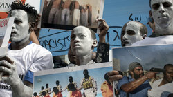 Afrikanische Flüchtlinge demonstrieren in Tel Aviv