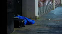 Obdachloser in Glasgow