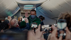 Nawalny auf seinem Weg zurück nach Moskau