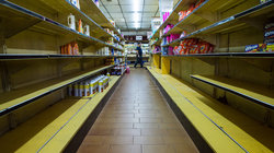 Leerer Supermarkt in Venezuela