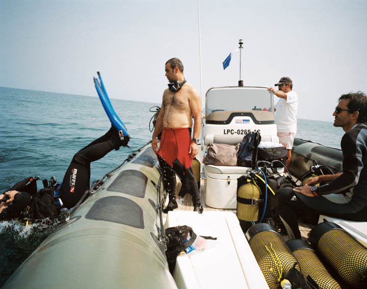 Portugiesischer Tauchlehrer in Angola