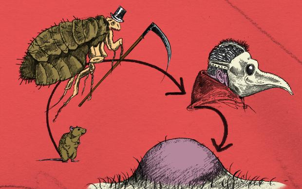 Die Jahre 1347 bis 1353 gelten als die tödlichsten in der Geschichte Europas: Ein Drittel aller Bewohner starb an der Pest, einer Infektionskrankheit, die die Lymphknoten, das Blut und die Lunge befällt. Ein Teil der Patienten zeigte Symptome einer Blutve Die Jahre 1347 bis 1353 gelten als die tödlichsten in der Geschichte Europas: Ein Drittel aller Bewohner starb an der Pest, einer Infektionskrankheit, die die Lymphknoten, das Blut und die Lunge befällt. Ein Teil der Patienten zeigte Symptome einer Blutve