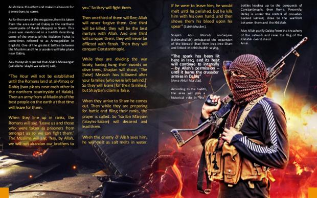 Auch ein klassisches Magazin gehört zum schauerlichen Kommunikationsmix der Terrormiliz Auch ein klassisches Magazin gehört zum schauerlichen Kommunikationsmix der Terrormiliz