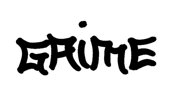 Rap-Genres: Grime Schriftzug Grime
