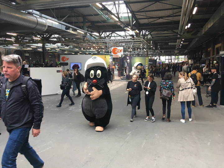 re:publica: Maulwurf aus Sendung mit der Maus re:publica: Maulwurf aus Sendung mit der Maus
