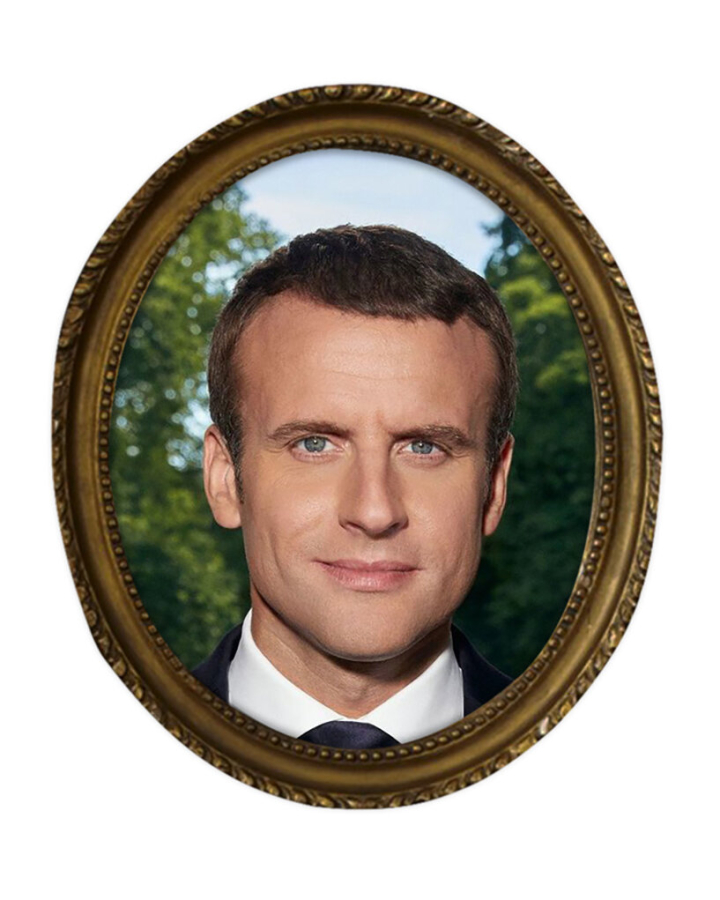 Macron, Haare Macron, Haare