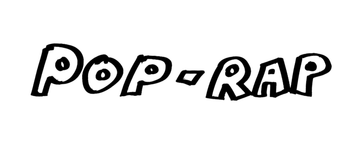 Rap-Stile Pop-Rap Schriftzug Pop-Rap