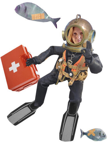 Russland, Berufe, Frauen, Rettungstaucherin Russland, Berufe, Frauen, Rettungstaucherin
