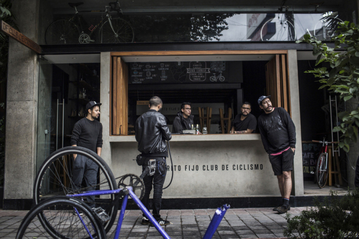 Hipster Fahrradclub in Juarez