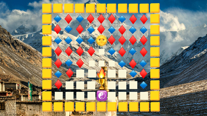 Tibet-Fahne aus Emojis Tibet-Fahne aus Emojis