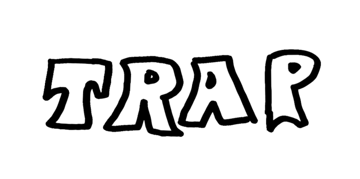 Schriftzug Trap Schriftzug Trap