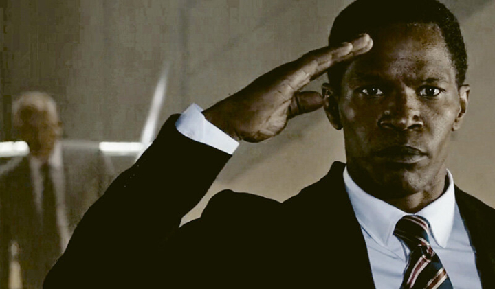 Jamie Foxx als PRESIDENT JAMES W. SAWYER, “White House Down” 2013 Jamie Foxx als PRESIDENT JAMES W. SAWYER, “White House Down” 2013