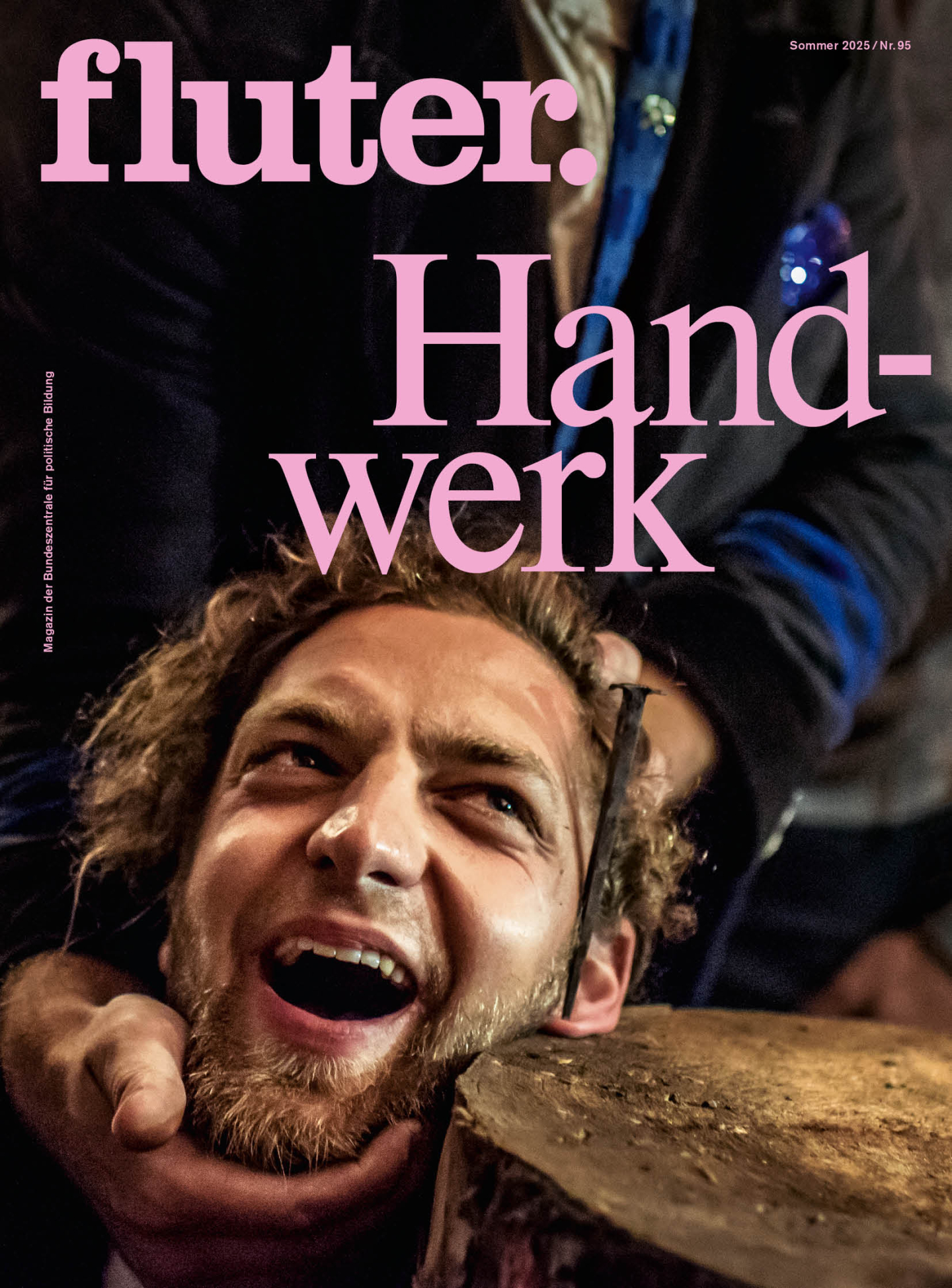 fluter-Cover Handwerk Cover des fluter-Hefts #95 zum Thema Handwerk