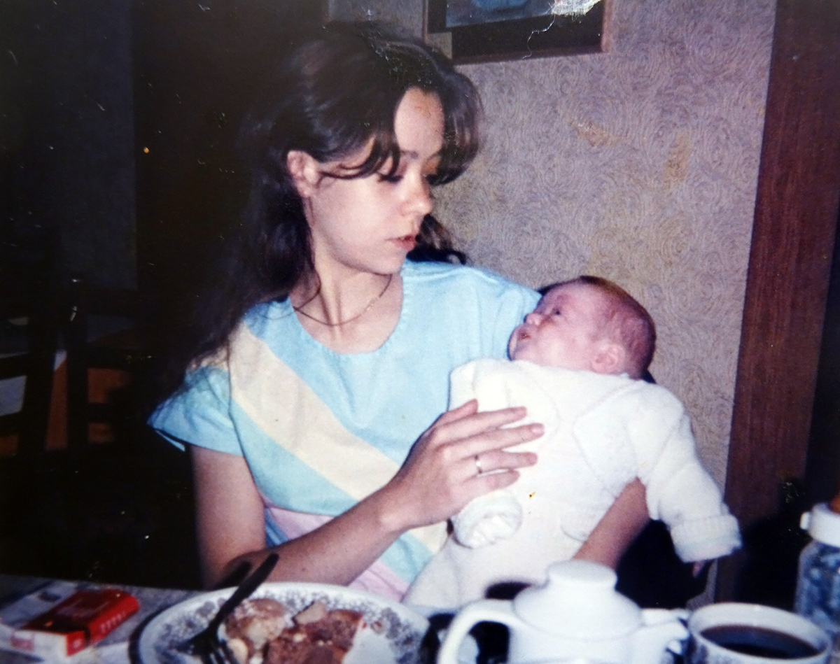 Christian und seine Mutter, 1985 Christian und seine Mutter, 1985
