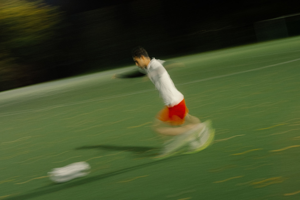 Sayed beim Fussballtraining Sayed beim Fussballtraining