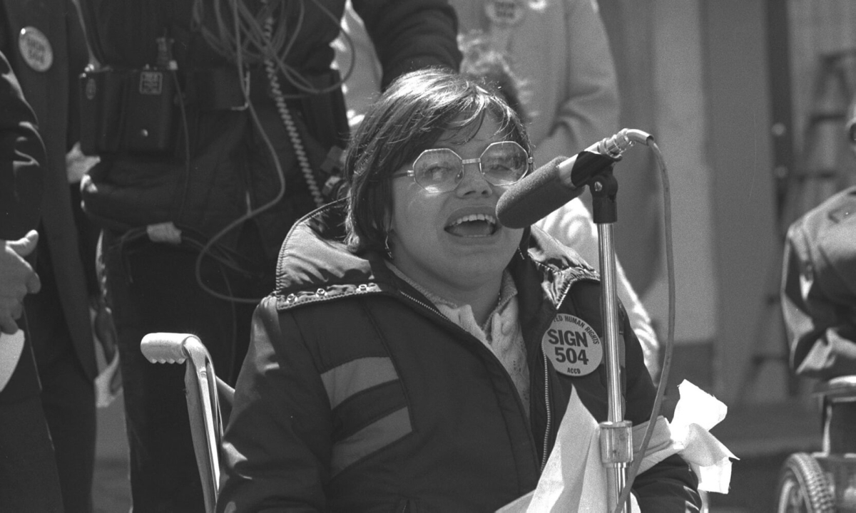 Judy Heumann im Crip Camp Judy Heumann im Crip Camp