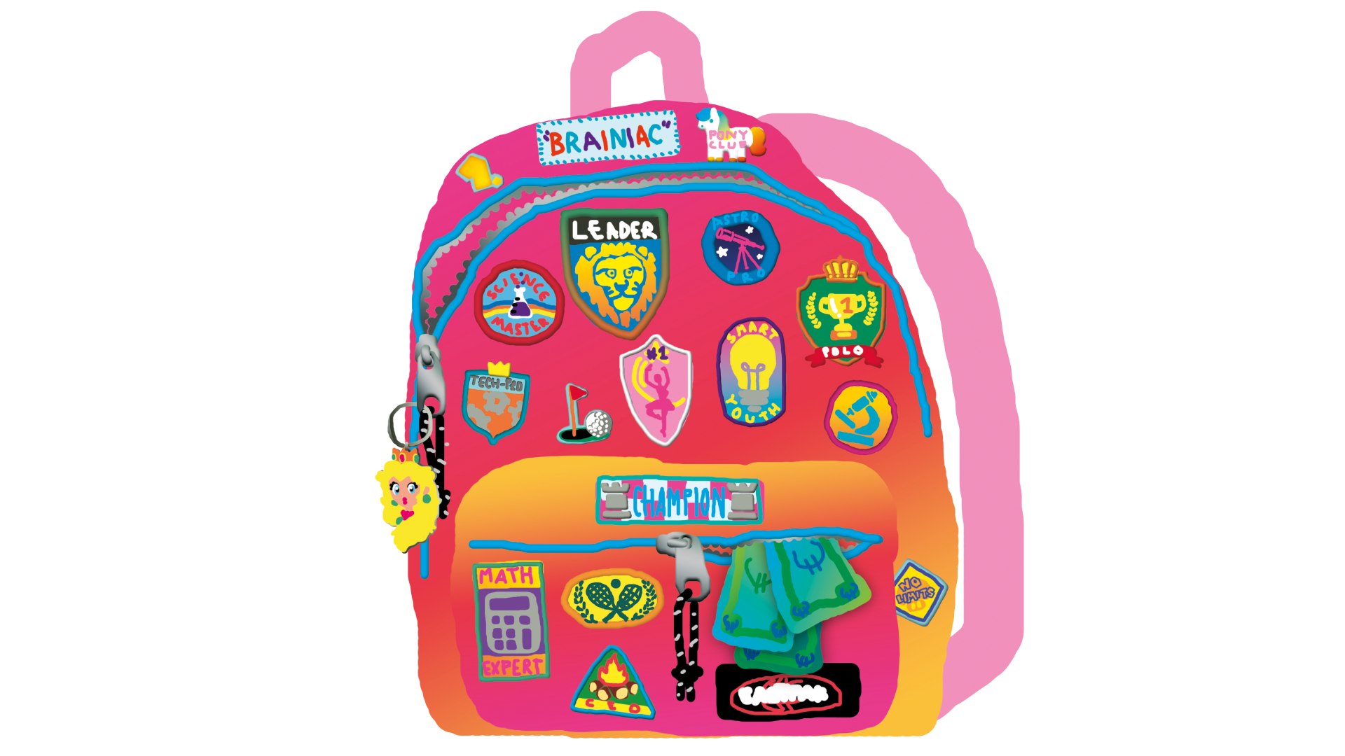 Illustrierter Rucksack Illustrierter Rucksack