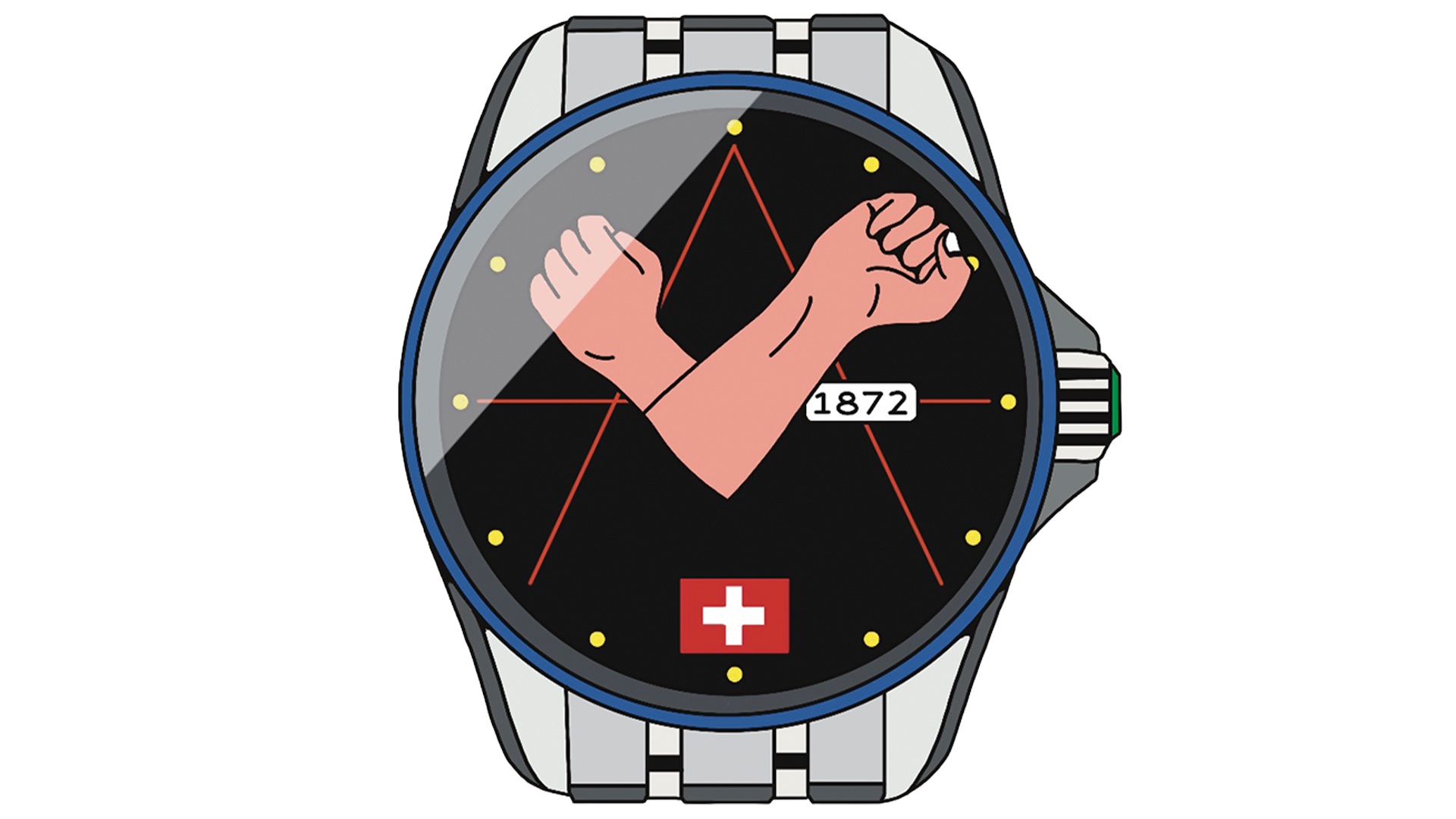 Illustration einer Armbanduhr