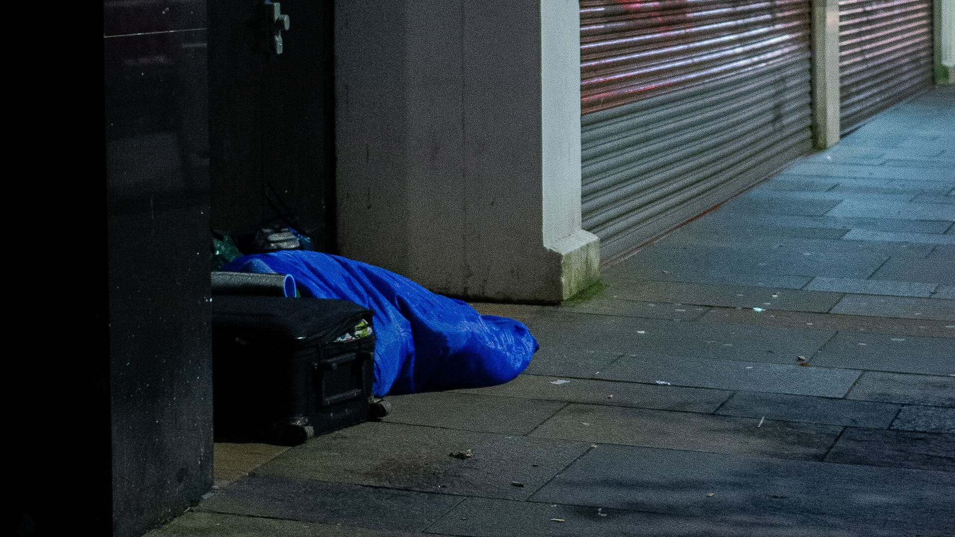 Obdachloser in Glasgow Obdachloser in Glasgow
