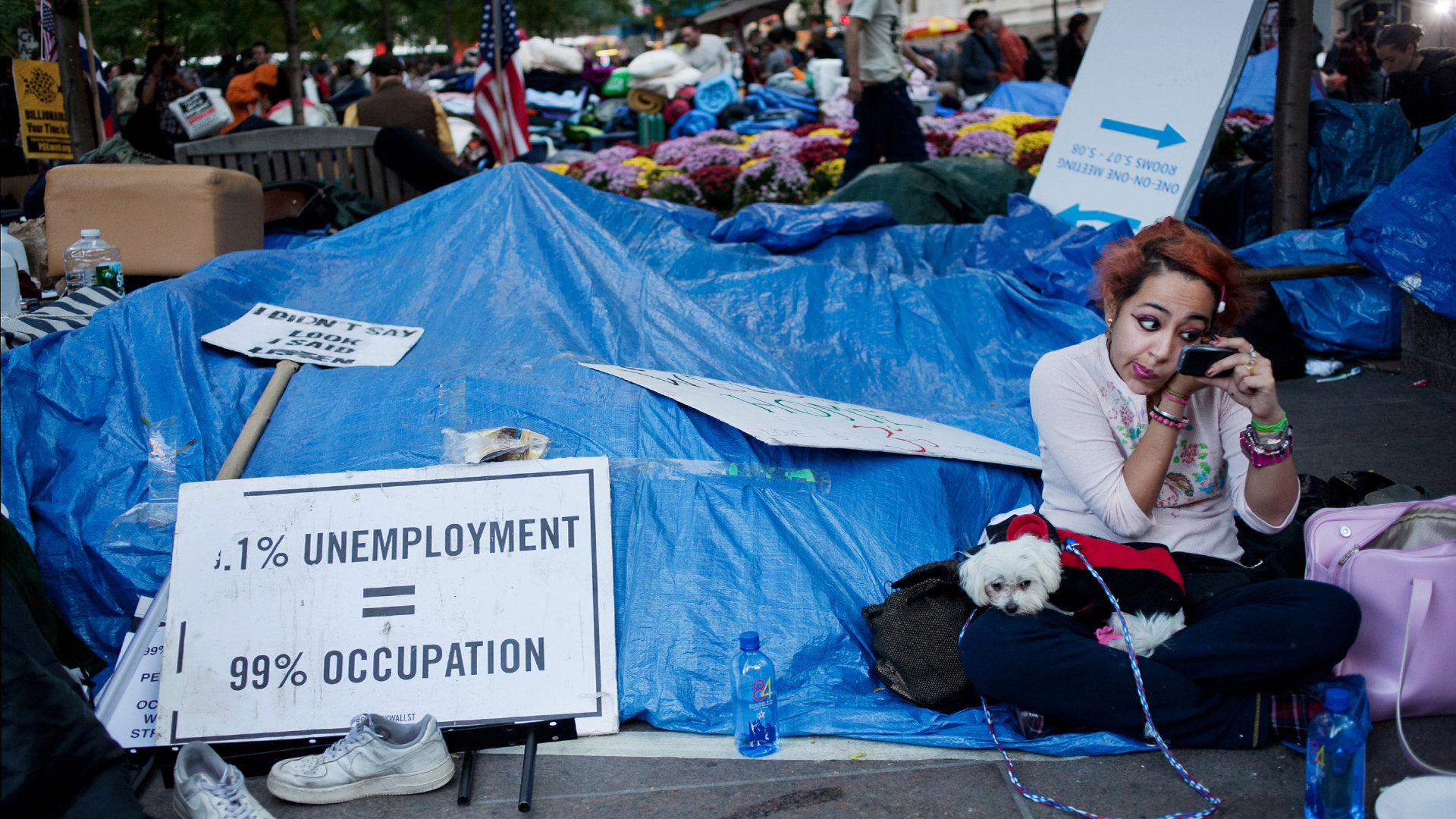 Occupy camp in New York