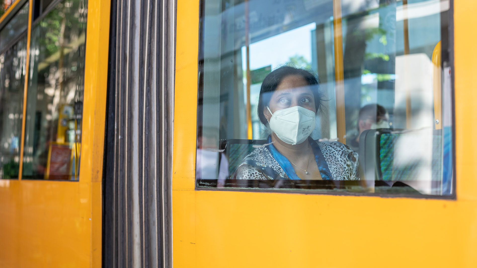 Sazia Pinno auf dem Weg zur Arbeit Sazia Pinno auf dem Weg zur Arbeit
