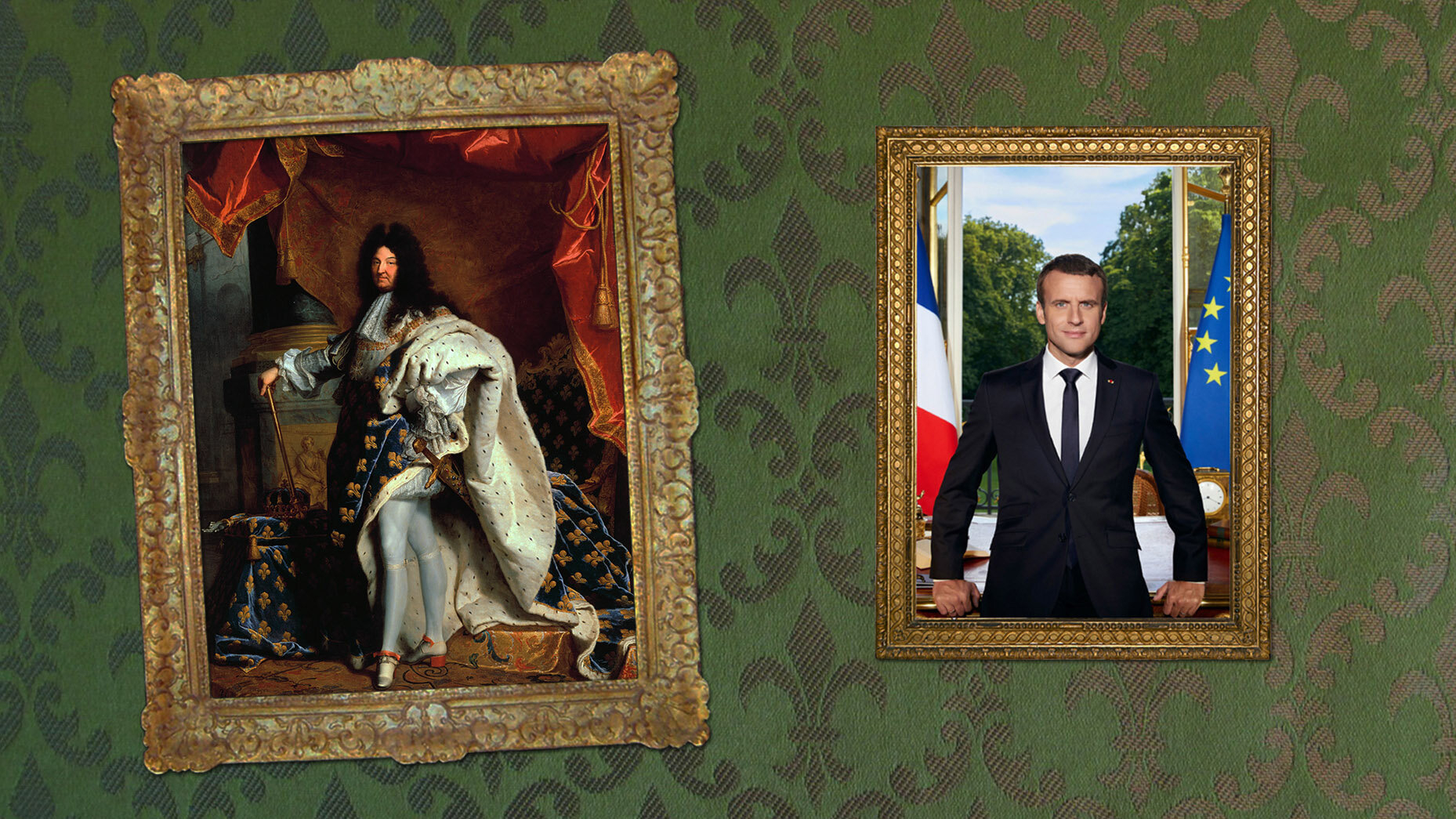 Louis XIV., Macron Louis XIV., Macron