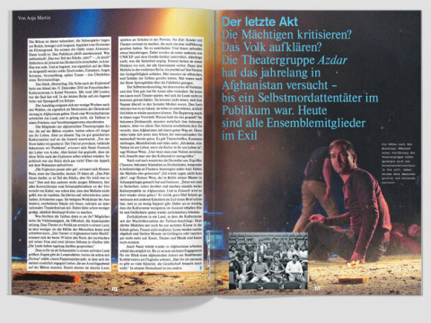 Die Theatergruppe Azdar musste aus Afghanistan fliehen
