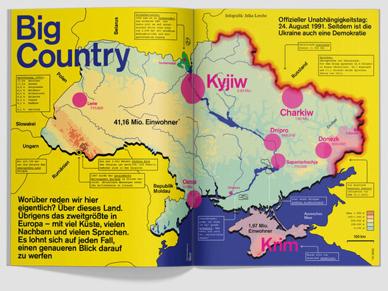 Eine ziemlich interessante Karte der Ukraine