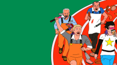 Illustration eines Staffellaufs
