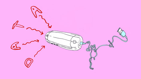 Menstruationsapp / Illustration: Frank Höhne