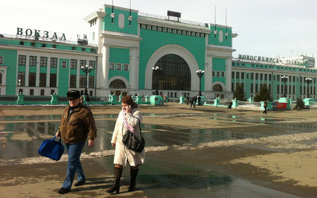 Der Bahnhof von Nowosibirsk.