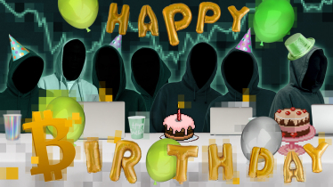 Collage zum Geburtstag von Bitcoin